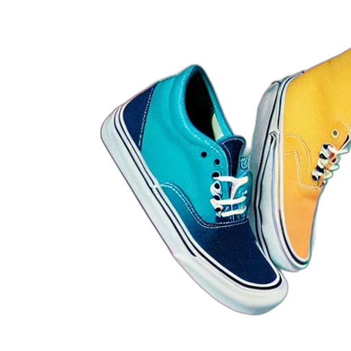 shoes, blue, colorful, vans transparent PNG cut-out