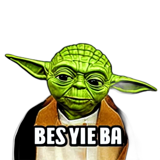 pixel art, 3d render, yoda, make transparent PNG cut-out