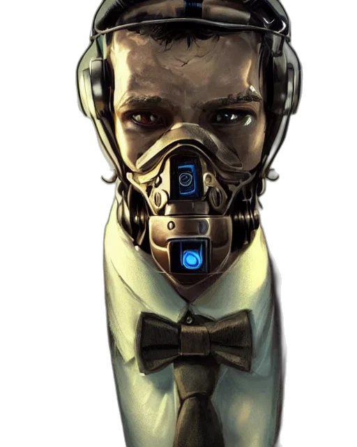 mask, robot, face, staff transparent PNG cut-out