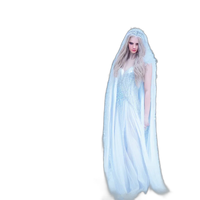 dress, creature, concept art, 3d render transparent PNG cut-out