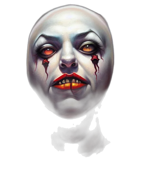mask, face, creature, concept art transparent PNG cut-out