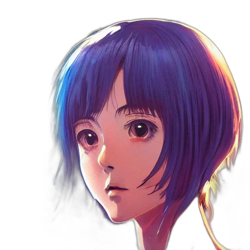 face, robot, mask, hair transparent PNG cut-out