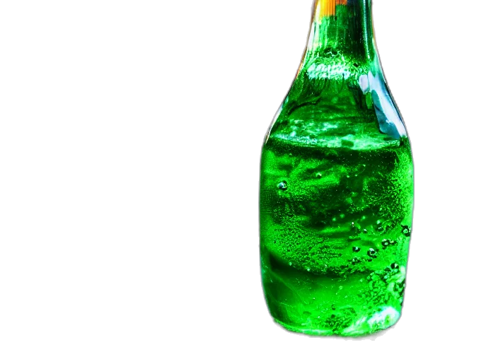 bottle, food, weapon, 3d render transparent PNG cut-out