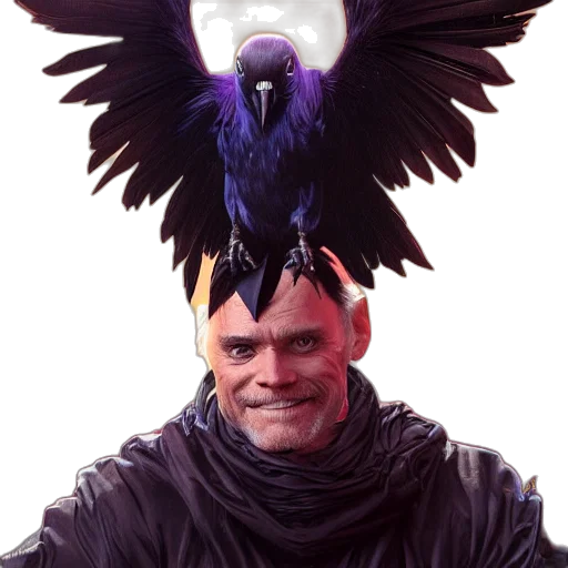 creature, animal, crown, staff transparent PNG cut-out