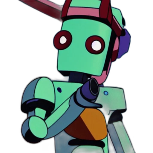 robot, staff, weapon, concept art transparent PNG cut-out