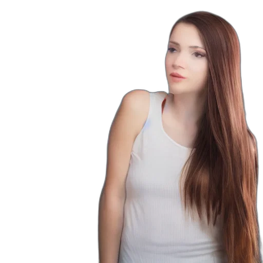 hair, dress, face, staff transparent PNG cut-out