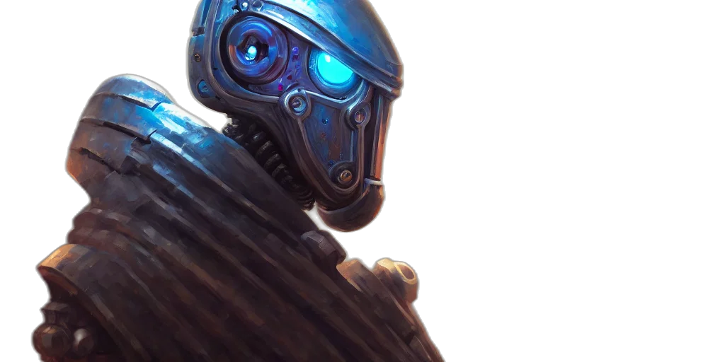 robot, mask, face, creature transparent PNG cut-out
