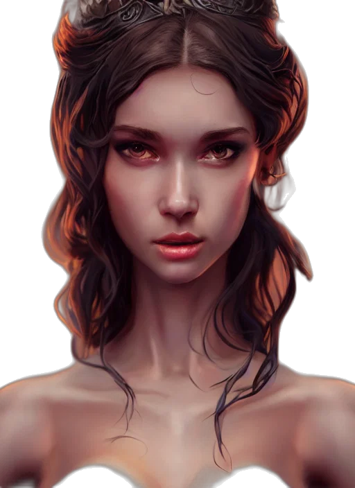 face, jewelry, crown, dress transparent PNG cut-out