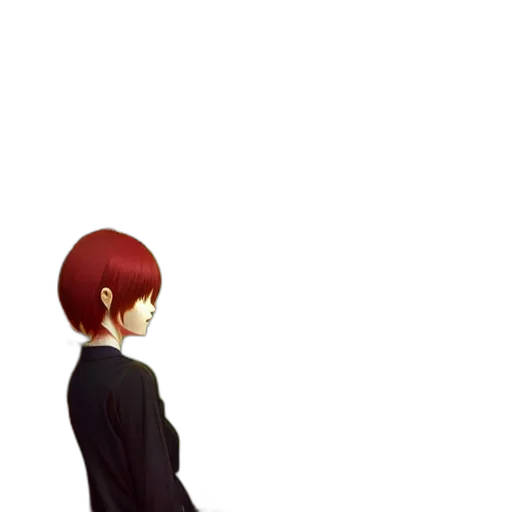 dress, jacket, staff, robot transparent PNG cut-out