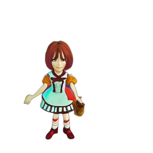 dress, staff, weapon, 3d render transparent PNG cut-out