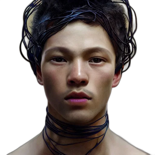 face, hair, crown, mask transparent PNG cut-out