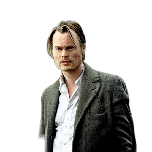 hair, jacket, staff, face transparent PNG cut-out