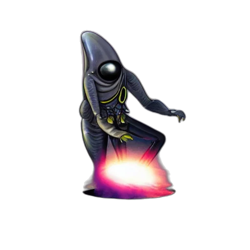 staff, creature, concept art, 3d render transparent PNG cut-out