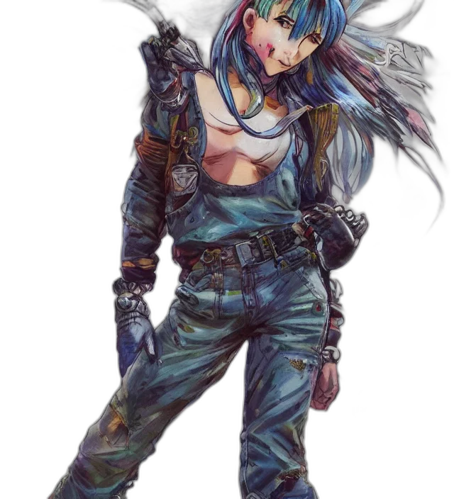 weapon, jacket, cyberpunk, concept art transparent PNG cut-out
