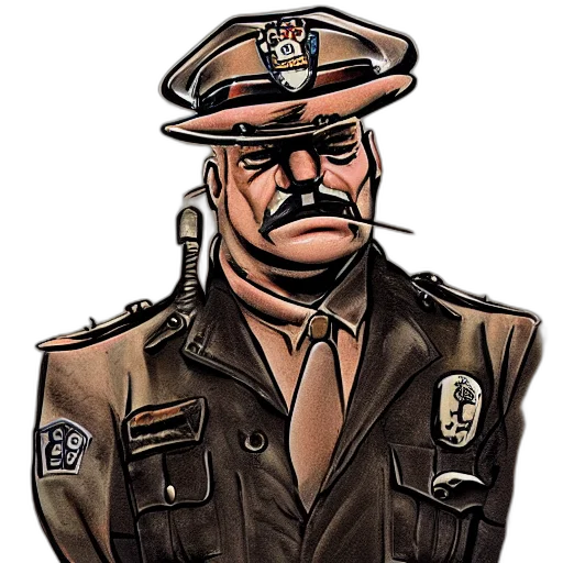 staff, face, jacket, hat transparent PNG cut-out