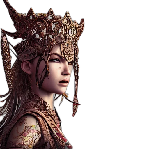 crown, jewelry, fantasy art, concept art transparent PNG cut-out