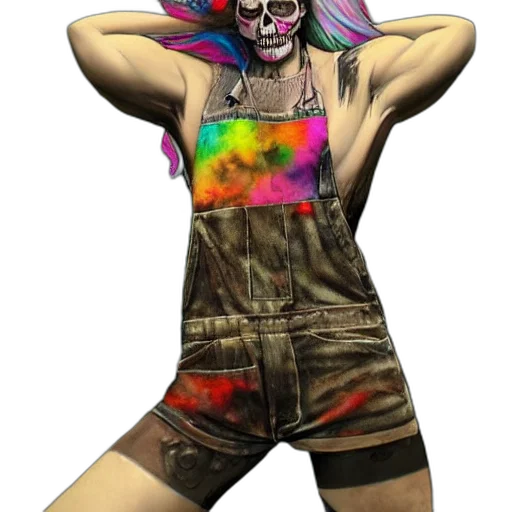 dress, mask, concept art, watercolor transparent PNG cut-out