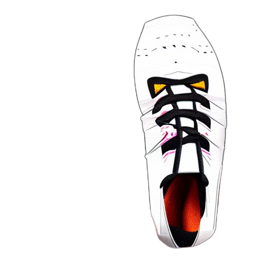shoes, 3d render, realistic, scultpure transparent PNG cut-out