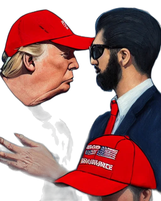 mask, donald, trump, young transparent PNG cut-out