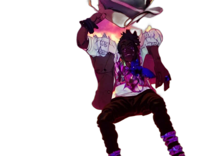 jacket, weapon, mask, creature transparent PNG cut-out