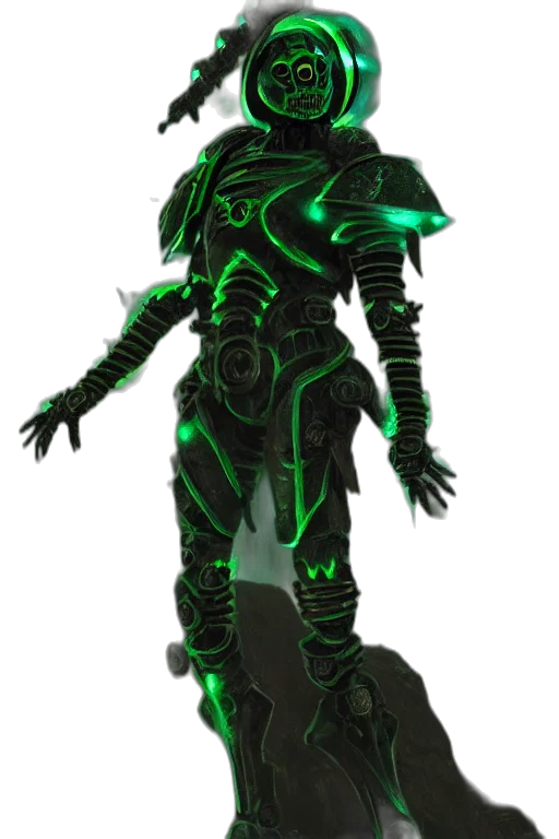 robot, staff, concept art, cyberpunk transparent PNG cut-out