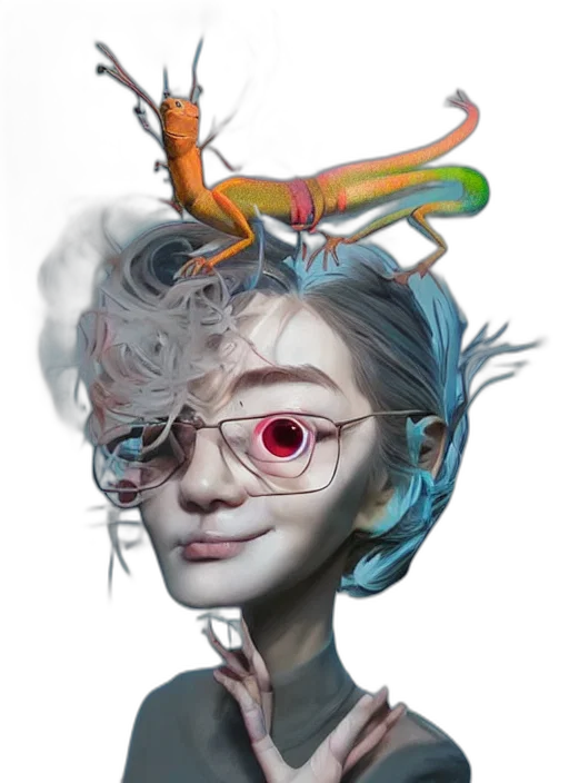 mask, crown, face, creature transparent PNG cut-out