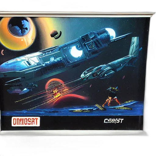 robot, concept art, outer space, retro transparent PNG cut-out