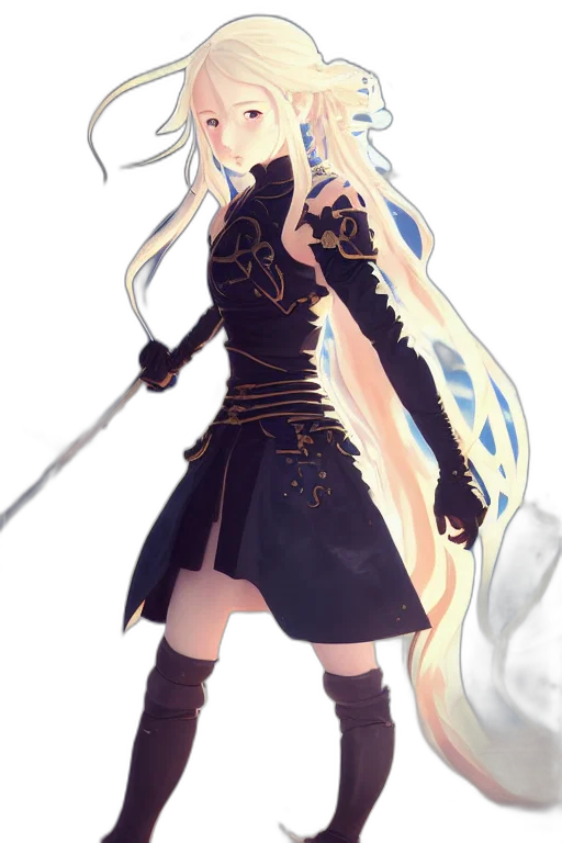 sword, staff, weapon, dress transparent PNG cut-out