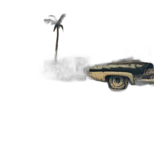 car, weapon, tree, animal transparent PNG cut-out