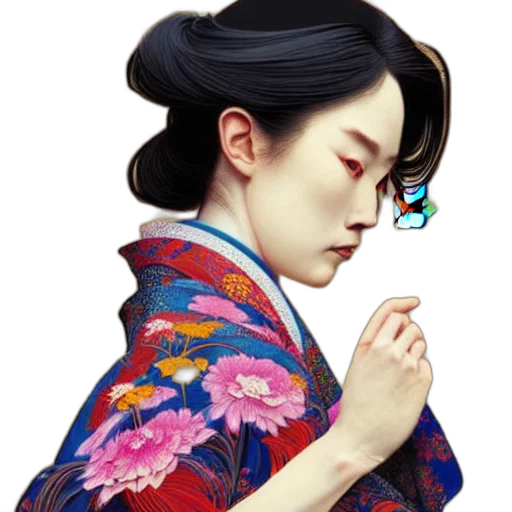 face, jewelry, photorealistic, oil painting transparent PNG cut-out