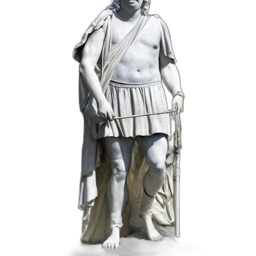 dress, staff, sword, 3d render transparent PNG cut-out