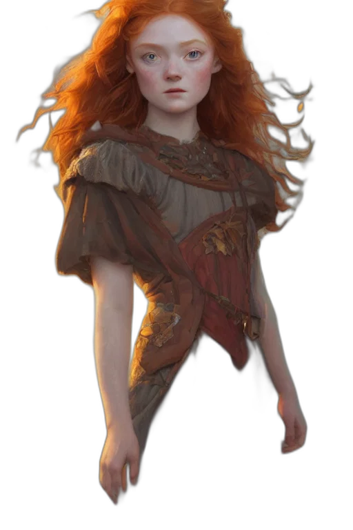 dress, crown, dragon, staff transparent PNG cut-out