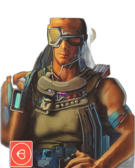 robot, weapon, face, staff transparent PNG cut-out