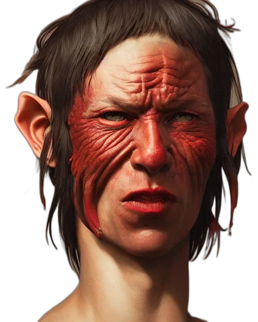 face, mask, creature, staff transparent PNG cut-out
