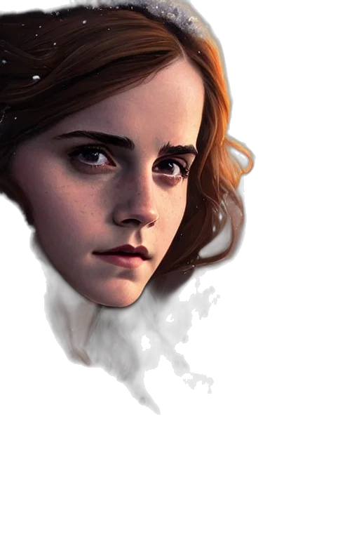 face, photorealistic, concept art, comic book art transparent PNG cut-out