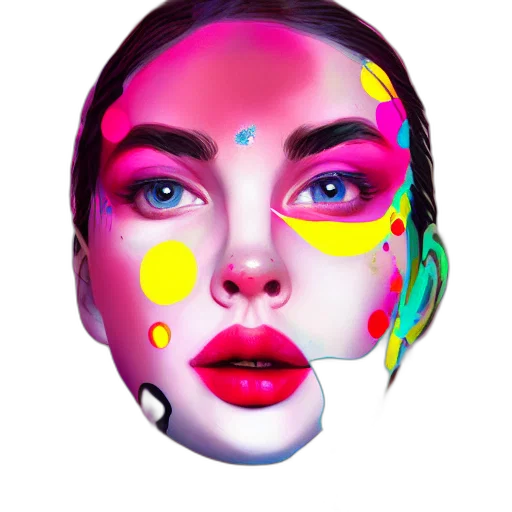 face, mask, jewelry, photorealistic transparent PNG cut-out