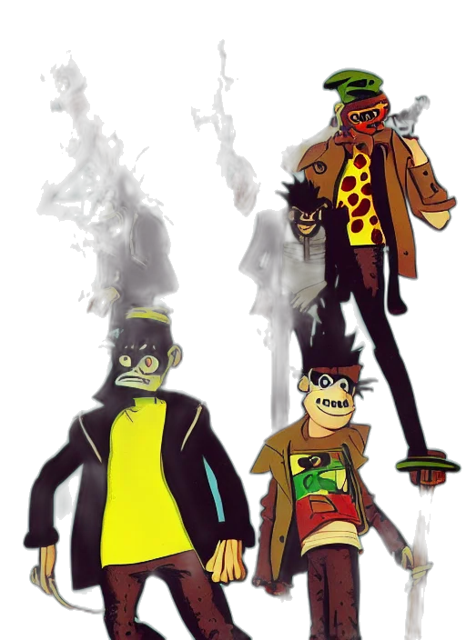 jacket, staff, concept art, comic book art transparent PNG cut-out
