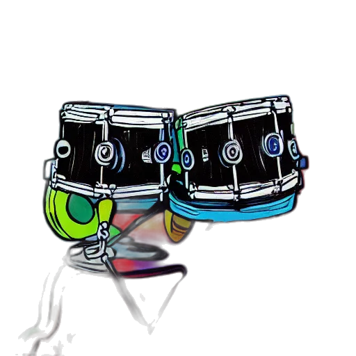 cartoon, concept art, 3d render, vaporwave transparent PNG cut-out