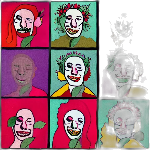 mask, face, concept art, cartoon transparent PNG cut-out