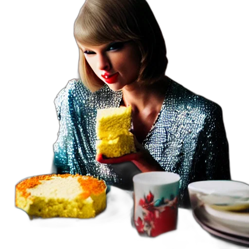 food, 3d render, taylor, swift transparent PNG cut-out