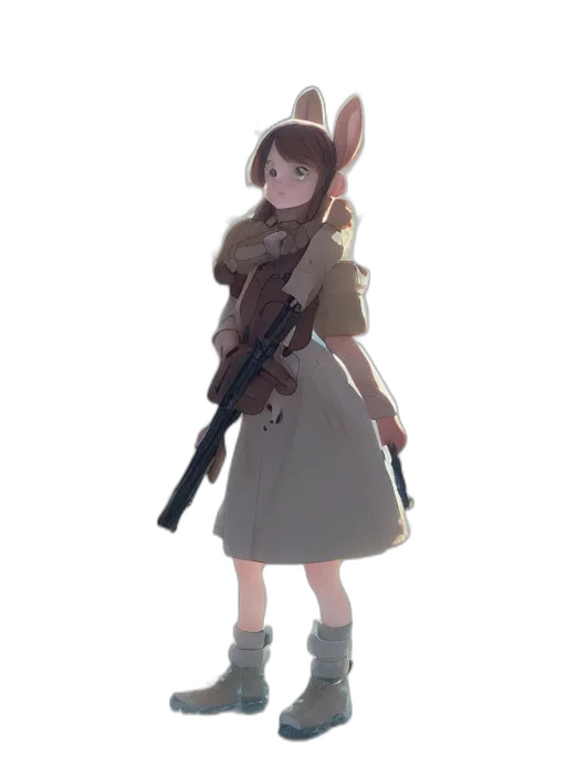 weapon, staff, animal, jacket transparent PNG cut-out