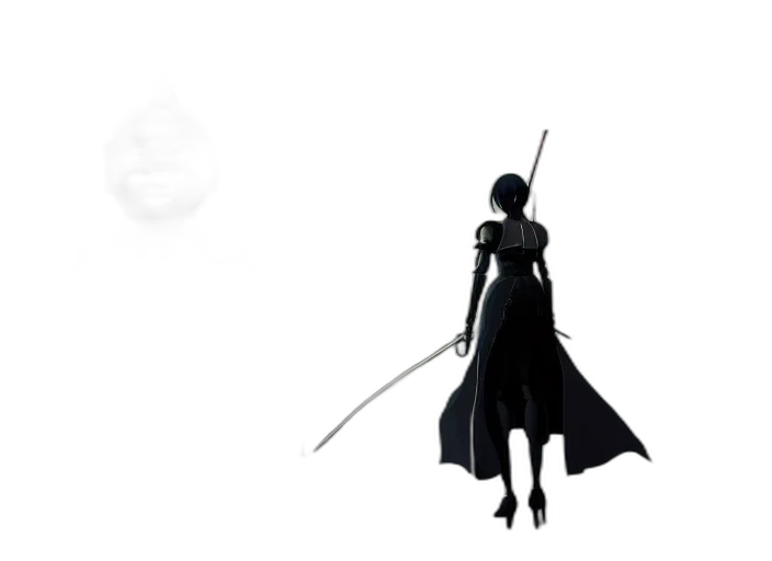 sword, staff, weapon, dress transparent PNG cut-out