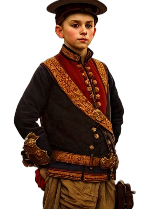 jacket, staff, crown, face transparent PNG cut-out
