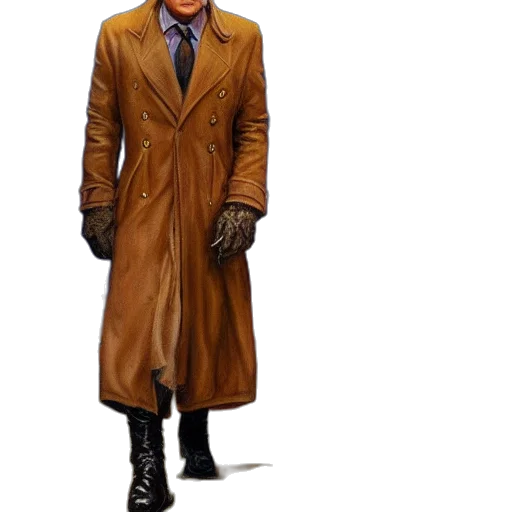 jacket, staff, concept art, photorealistic transparent PNG cut-out