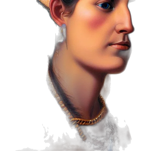 face, crown, jewelry, staff transparent PNG cut-out