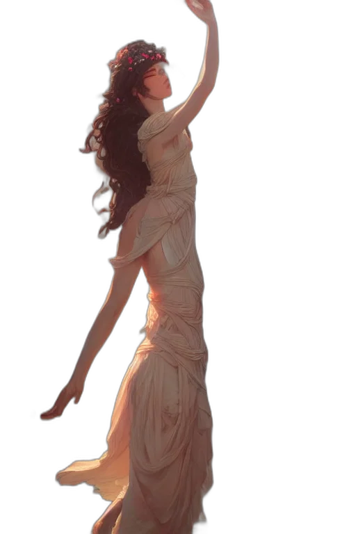 dress, concept art, fantasy art, photorealistic transparent PNG cut-out