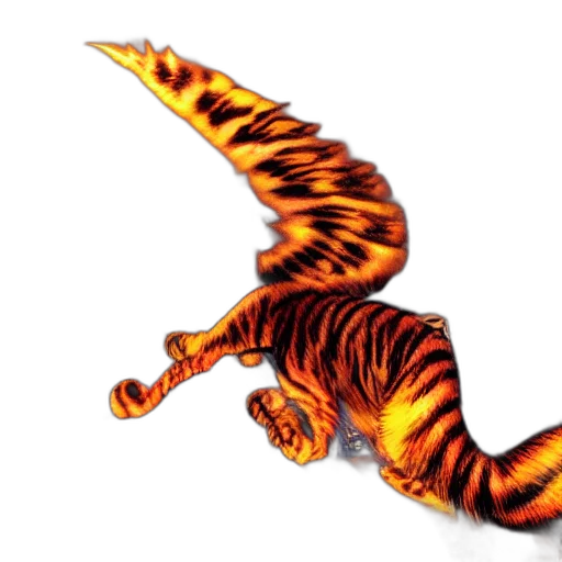 animal, dragon, creature, staff transparent PNG cut-out