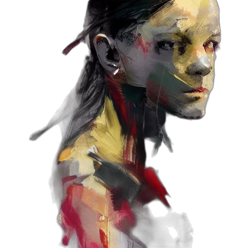 face, mask, creature, concept art transparent PNG cut-out