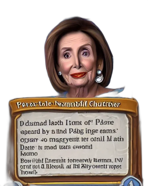 creature, face, pelosi, hearthstone transparent PNG cut-out