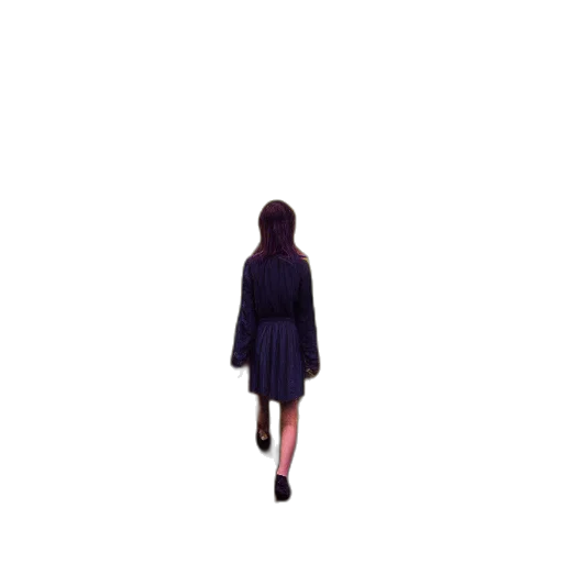 dress, jacket, umbrella, hair transparent PNG cut-out